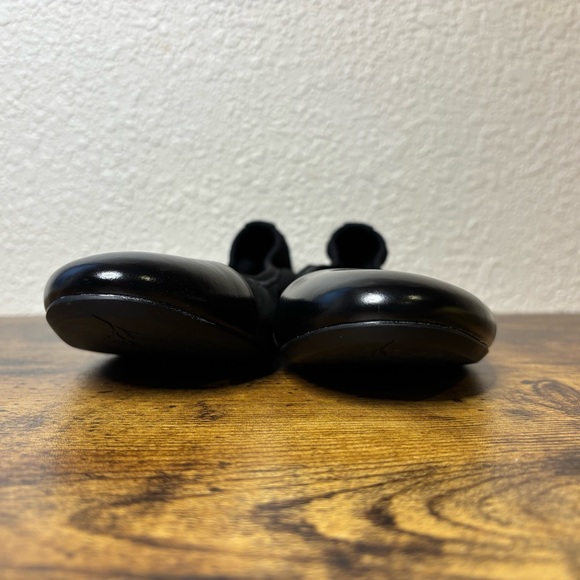 Frau Women’s 6 Black Suede Leather Ballerina Flats Slip On Shoes Made in Italy - Picture 4 of 7